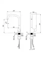 Смеситель для кухни Lemark Pramen LM3355C, однорычажный, хром