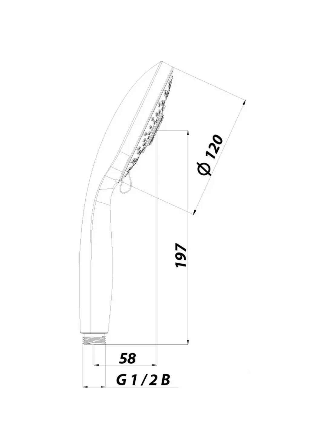 Лейка для душа Lemark LM0315C, 5 режимов, хром