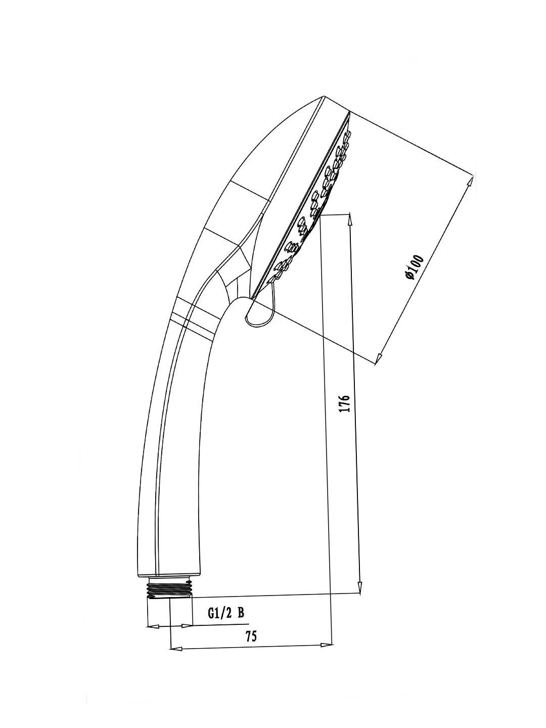 Лейка для душа Lemark LM0125C, 5 режимов, хром