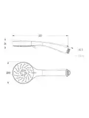 Лейка для душа Lemark LM0813C, 3 режима, хром