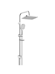 Душевой комплект Lemark LM8811C (стойка, тропический душ, лейка, шланг, мыльница), хром