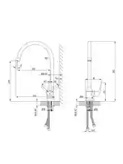 Смеситель для кухни Lemark Plus Advance LM1205C, однорычажный, хром