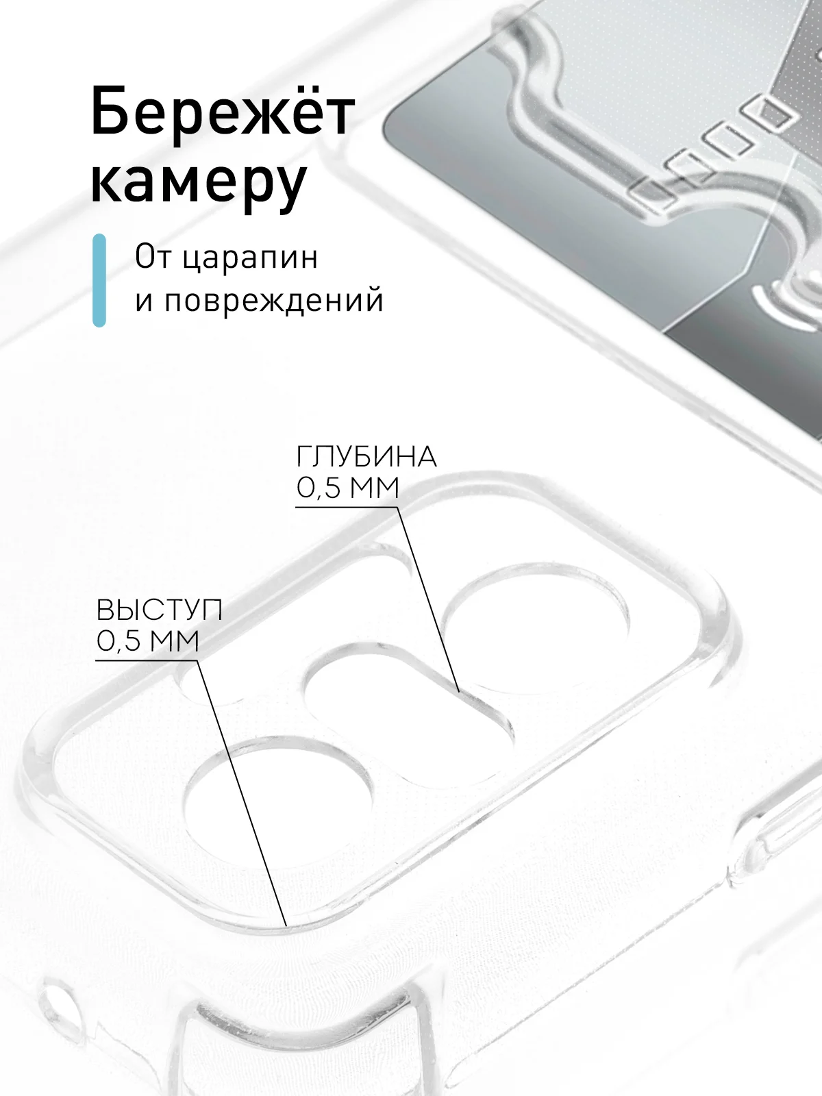 Прозрачный противоударный чехол ROSCO для Xiaomi Redmi Note 10 Pro, силиконовый, с карманом для карт