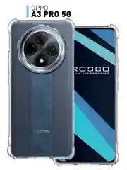 Противоударный чехол для Oppo A3 Pro 5G силиконовый ROSCO прозрачный с усиленными углами