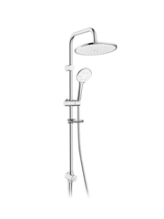Душевой комплект Lemark LM8809C (стойка, тропический душ, лейка, шланг, мыльница), хром