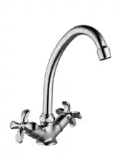 Смеситель для кухни Lemark Flora LM0104C, двухвентильный, хром