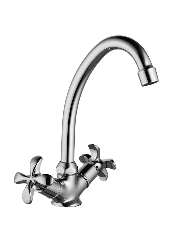 Смеситель для кухни Lemark Flora LM0104C, двухвентильный, хром