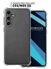 Противоударный чехол для Samsung Galaxy C55 / M55 5G силиконовый ROSCO с усиленными углами
