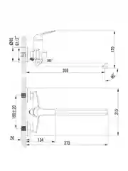 Смеситель для ванны с душем Lemark Plus Advance LM1251C, с длинным изливом, однорычажный