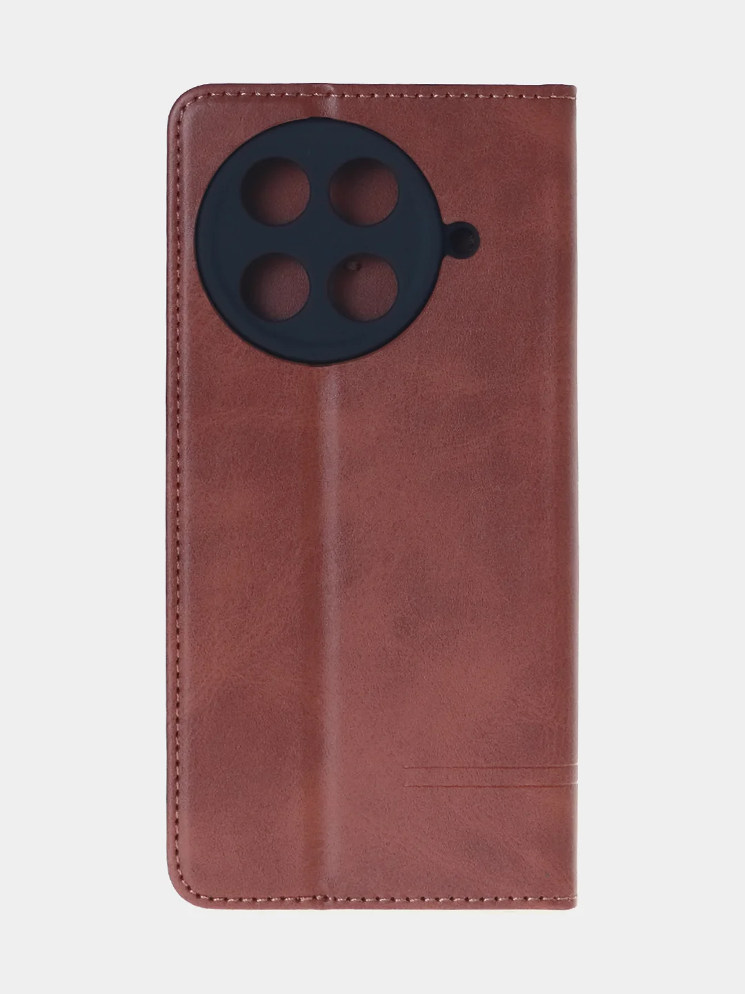 Коричневый чехол-книжка для Tecno Camon 30S Pro (4G) из высококачественной искусственной кожи
