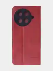 Красный чехол-книжка для Tecno Camon 30S Pro (4G) из высококачественной искусственной кожи