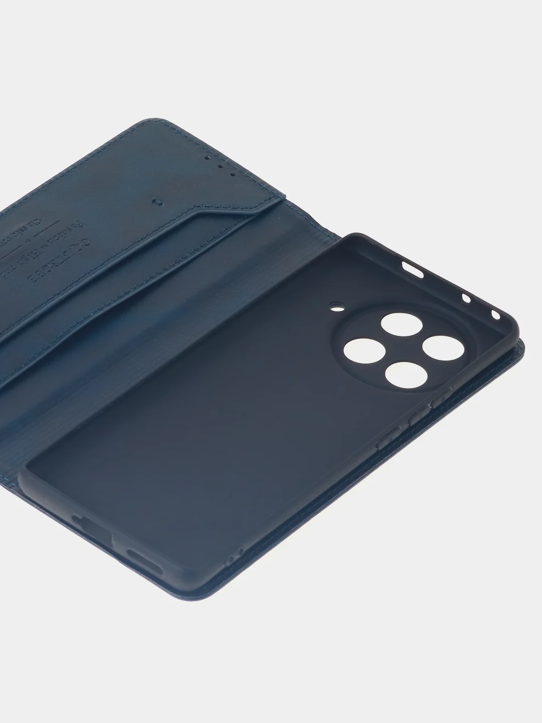 Синий чехол-книжка для Tecno Camon 30S Pro (4G) из высококачественной искусственной кожи