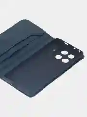Синий чехол-книжка для Tecno Camon 30S Pro (4G) из высококачественной искусственной кожи
