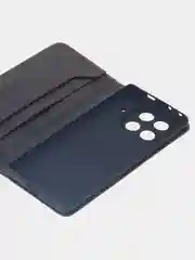 Черный чехол-книжка для Tecno Camon 30S Pro (4G) из высококачественной искусственной кожи