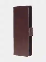 Терракотовый чехол-книжка для Tecno Camon 30S Pro (4G) из высококачественной искусственной кожи