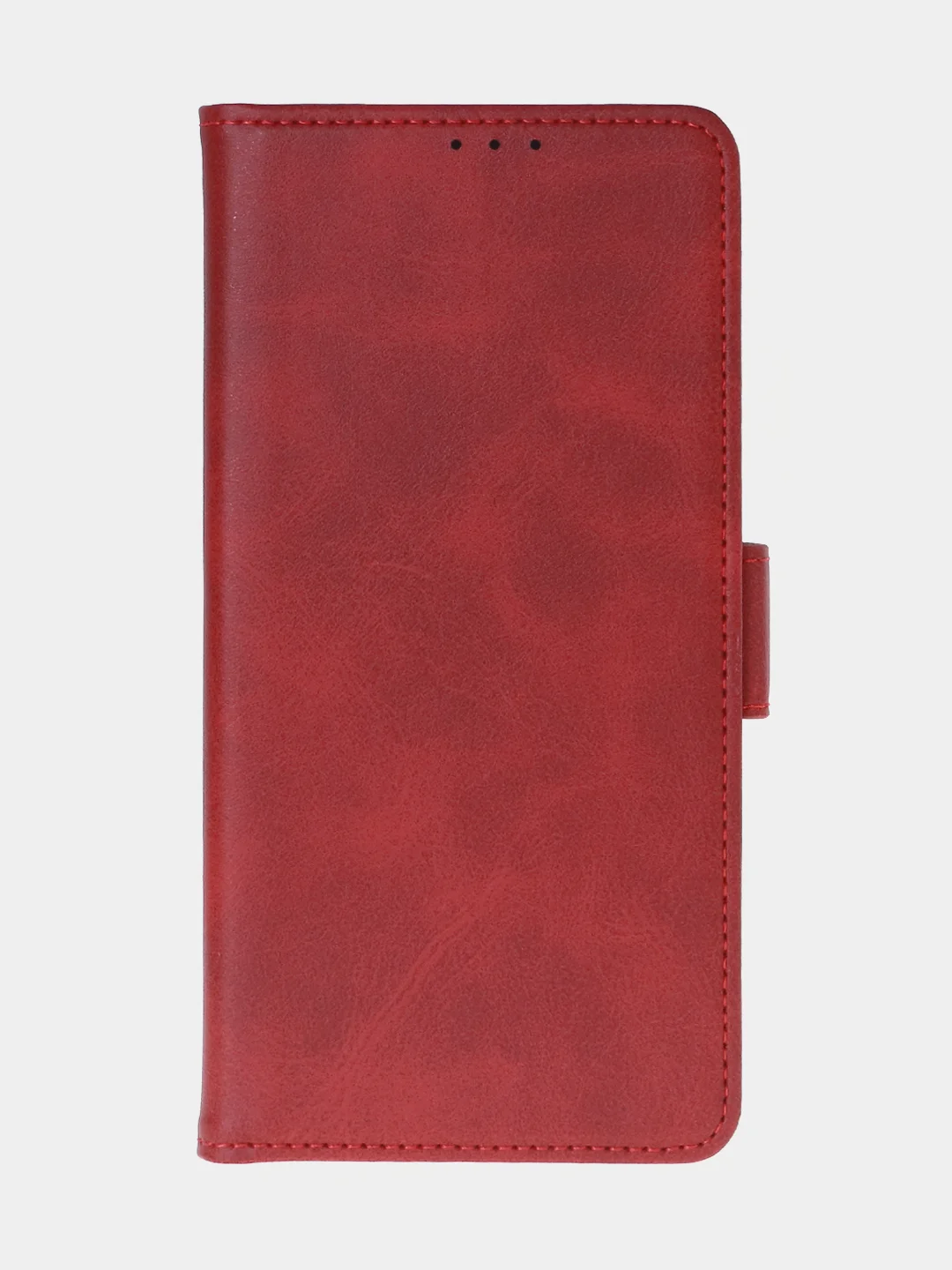 Алый чехол-книжка для Tecno Camon 30S Pro (4G) из высококачественной искусственной кожи