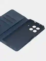 Темно-синий чехол-книжка для Tecno Camon 30S Pro (4G) из высококачественной искусственной кожи