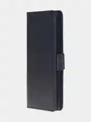 Угольный чехол-книжка для Tecno Camon 30S Pro (4G) из высококачественной искусственной кожи