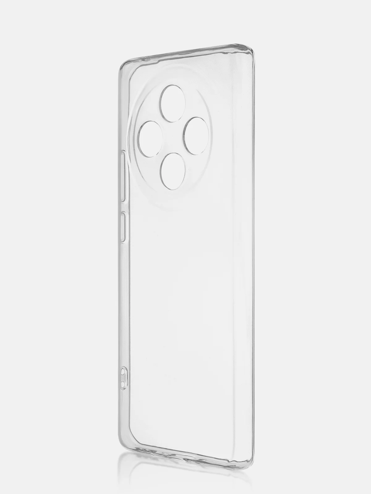 Прозрачный чехол для Oppo A3 Pro силиконовый ROSCO матовый / прозрачный, с бортиком- защитой камер