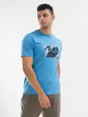 Синий футболка