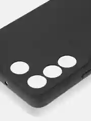 Черный чехол ROSCO для Vivo V27e матовый силиконовый тонкий, бортик вокруг камер