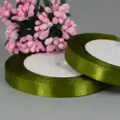 Оливковый лента атласная 1см узкая атлас 10 мм отрез 2 метра, рулон 22 метра белая красная и др