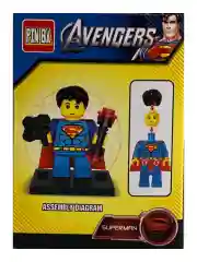 Синий набор фигурок, Марвел и DC, совместимых с лего, 4,5 см