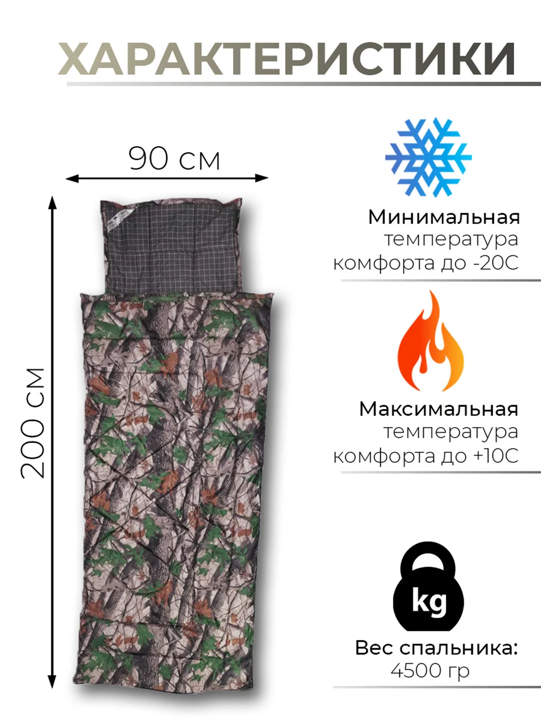 Спальный мешок из верблюжьей шерсти