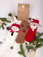 Теплые рождественские носки