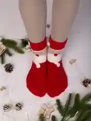 Теплые рождественские носки