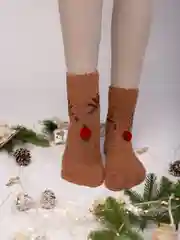 Теплые рождественские носки