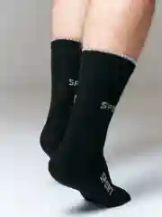 Черный элитные спортивные носки "ProStyle Active", натуральный хлопок, размеры 40-42 и 42-45