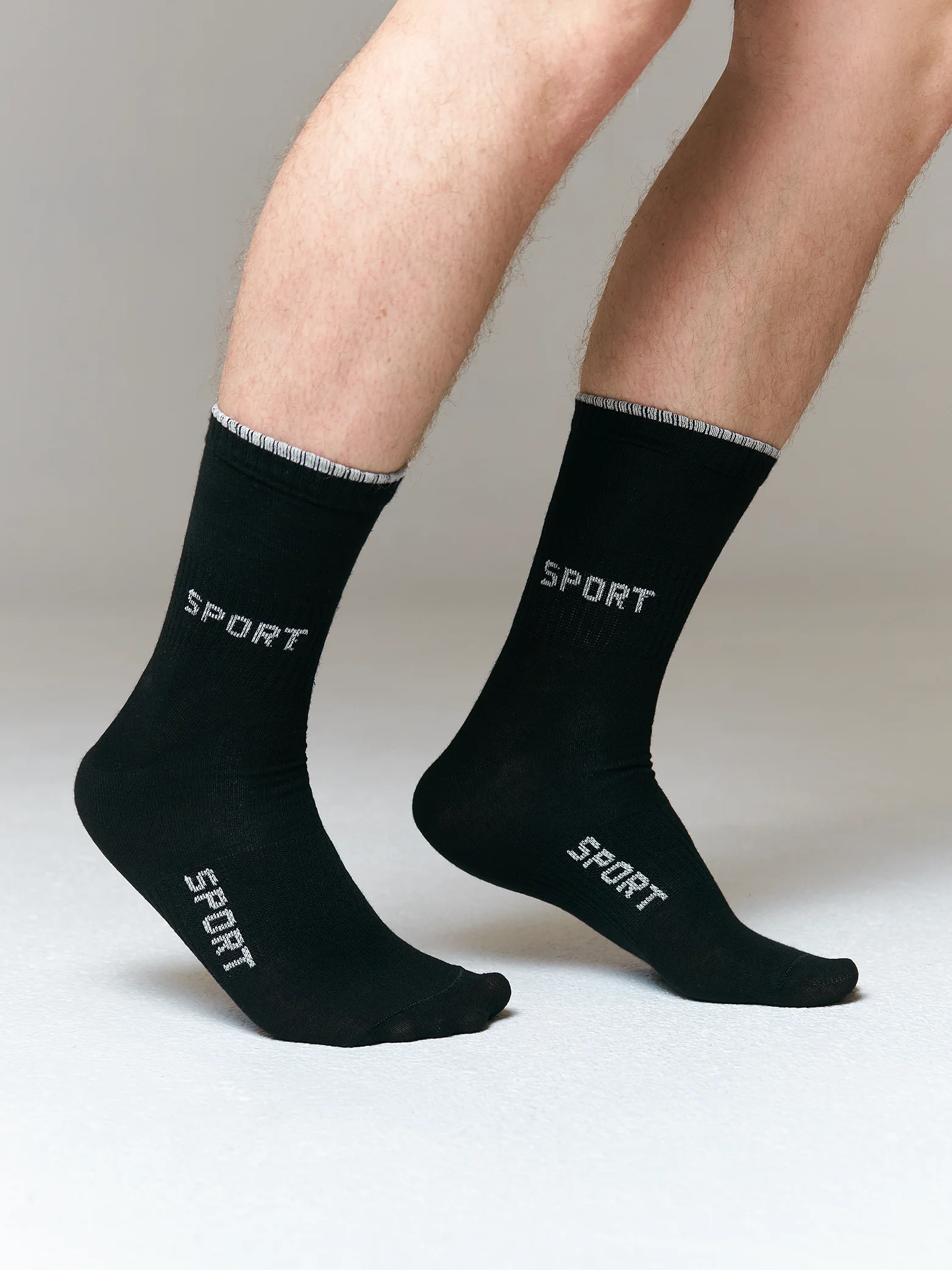 Черный элитные спортивные носки "ProStyle Active", натуральный хлопок, размеры 40-42 и 42-45