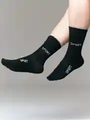 Черный элитные спортивные носки "ProStyle Active", натуральный хлопок, размеры 40-42 и 42-45