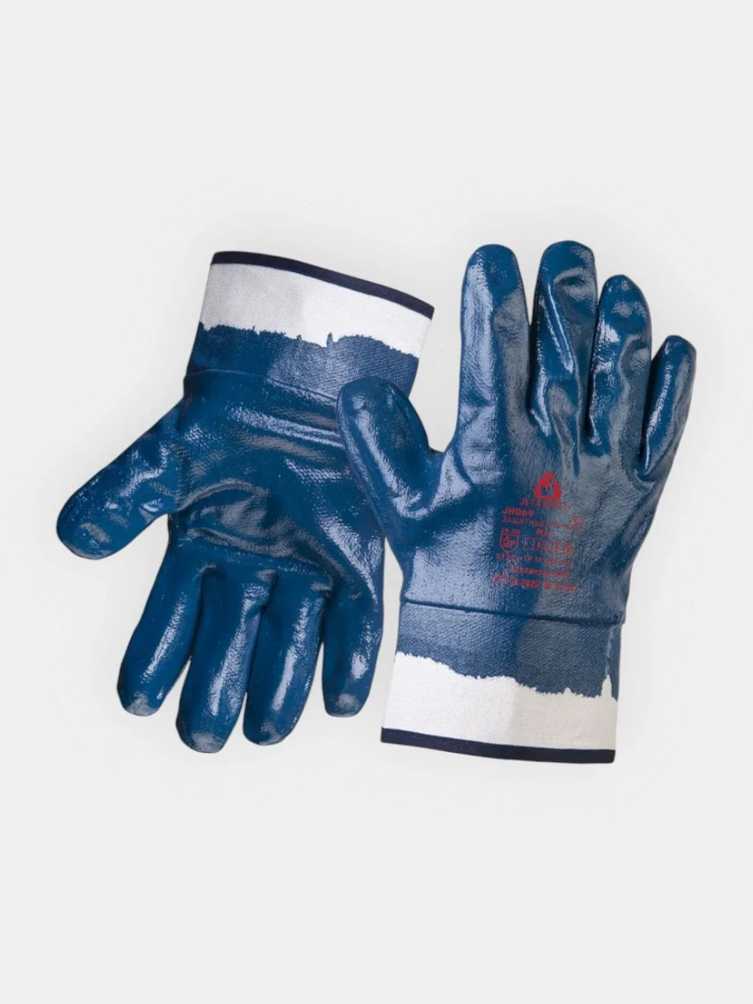 Перчатки крага Jeta Safety JN067, нитриловые, защитные, полный облив