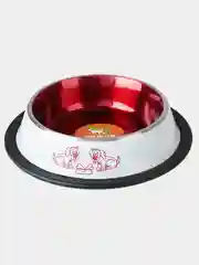 Марсала миска металлическая для кошек и собак на резинке, нескользящая, 235 мл