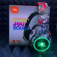 Наушники JBL D92 беспроводные (Bluetooth 5.0) RGB подсветка для детей и подростков, яркие
