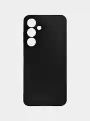 Чехол Samsung Galaxy S24 FE / Самсунг Галакси С24 ФЕ черный, силиконовый, матовый