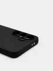 Черный чехол Samsung Galaxy S24 FE / Самсунг Галакси С24 ФЕ черный, силиконовый, матовый