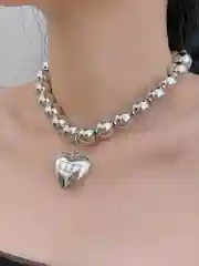 Серебряный подвеска на шею "Сердце"/ Ожерелье "Сердце"/ чокер