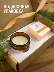 Подарочный набор: ароматическая свеча + бомбочка для ванн