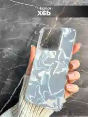 Серый металлик чехол для HONOR X6B (Хонор X6б Икс 6в), переливающийся, с градиентом