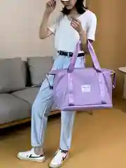 Сиреневый сумка спортивная, дорожная, ручная кладь