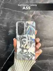 Чехол для Samsung Galaxy A55 5G (Самсунг Галакси А55 5 Джи), переливающийся, с градиентом