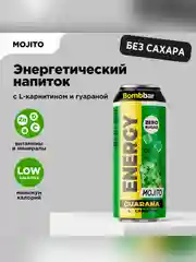 Напиток б/а BOMBBAR серии "L-Карнитин с гуараной" Мохито Энерджи ЖБ