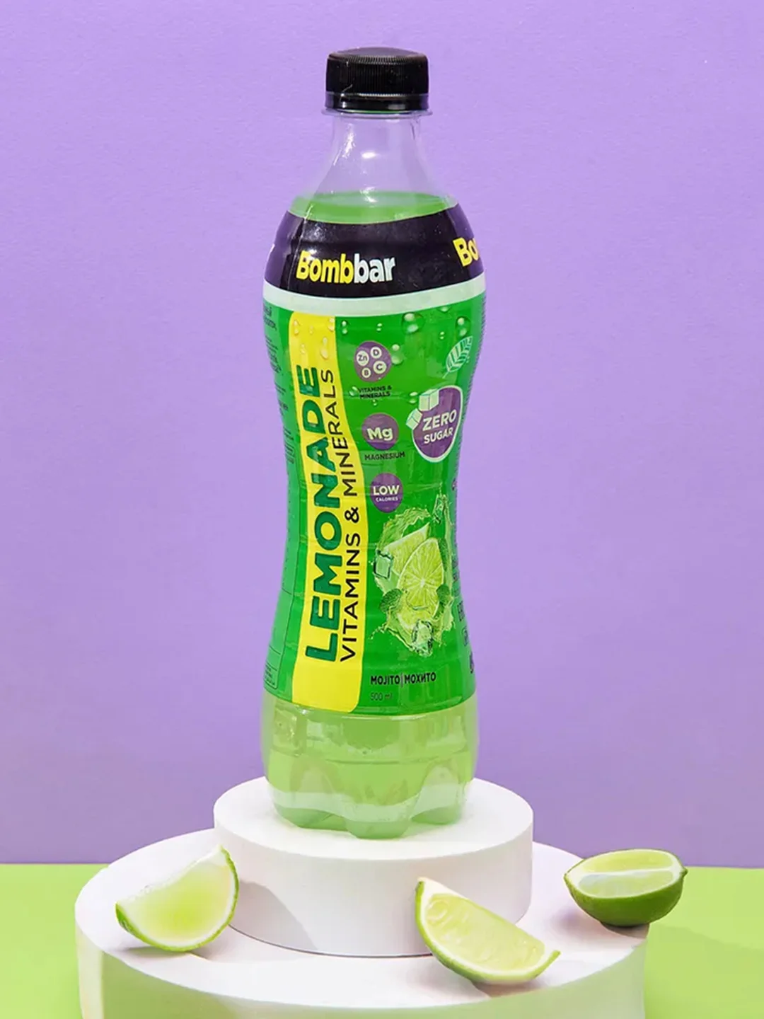 Напиток безалкогольный газ. ТМ "Bombbar" Лимонад со вкусом лимона и мяты