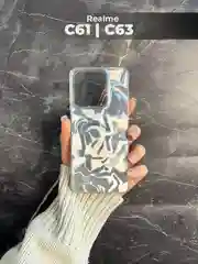 Чехол для Realme C61 / C63 (Реалми С61 / С63), переливающийся, с градиентом