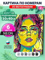 Картина по номерам из фото "PHOTOSNAKE" набор для создания Neon