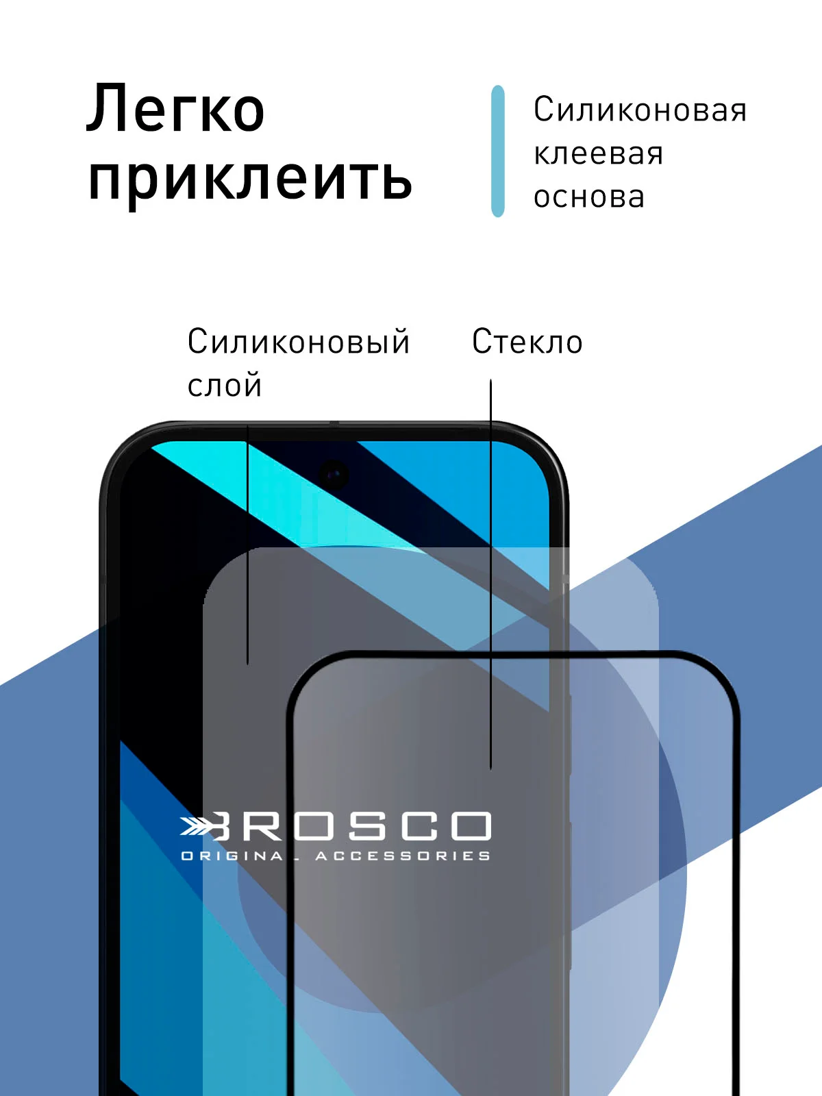 Прозрачный 1-2 шт супертонкое стекло для Google Pixel 9, Pro защитное ROSCO олеофобное покрытие рамка