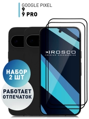 1-2 шт супертонкое стекло для Google Pixel 9, Pro защитное ROSCO олеофобное покрытие рамка